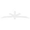 Ekena Millwork Alberta Architectural Grade PVC Gable Bracket, 108"W x 27"H x 4"D x 6"F, 6/12 Pitch GBP108X27X0406ALB00 - alternate 2
